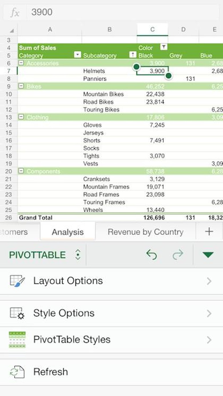 Excel for iPhone
