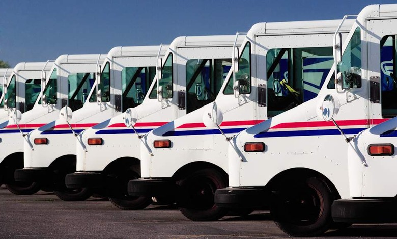 USPS delivery trucks