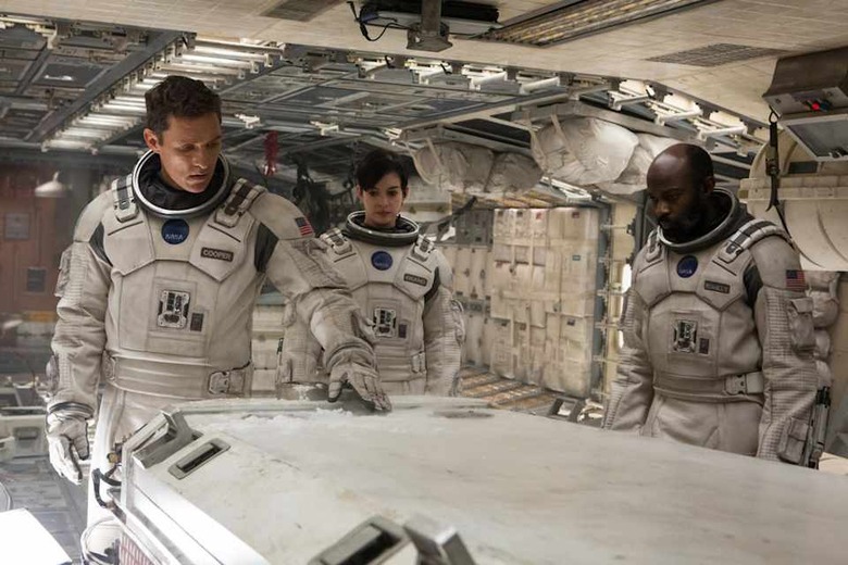 Interstellar is a 2014 science fiction film directed by Christopher Nolan. Starring Matthew McConaughey, Anne Hathaway, Jessica