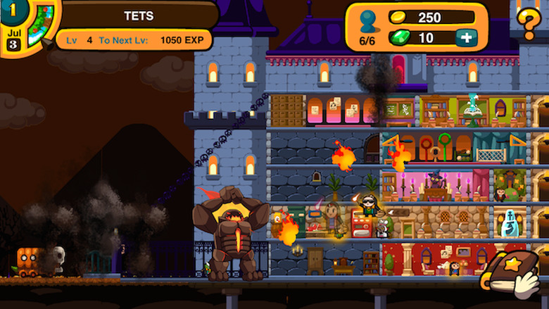Players send students to fight enemies in Little Warlock School