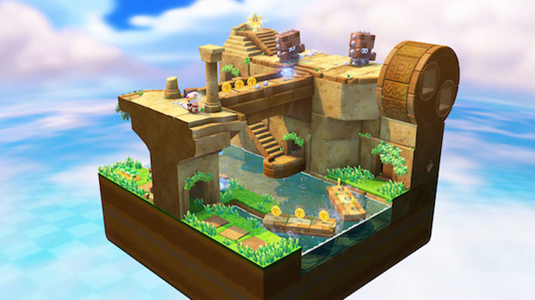 Captain Toad's base diorama concept initially starred Link