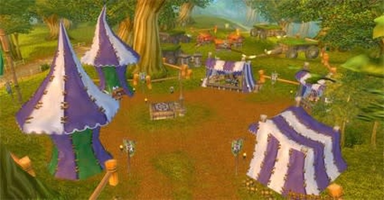 The original Darkmoon Faire in Elwynn Forest