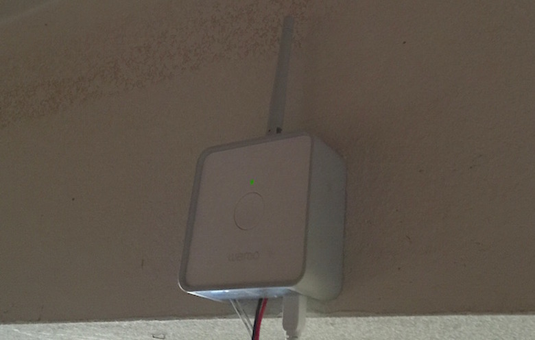 Mounted WeMo Maker