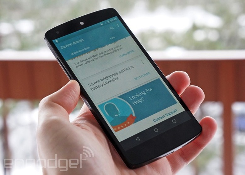 Google Device Assist on a Nexus 5