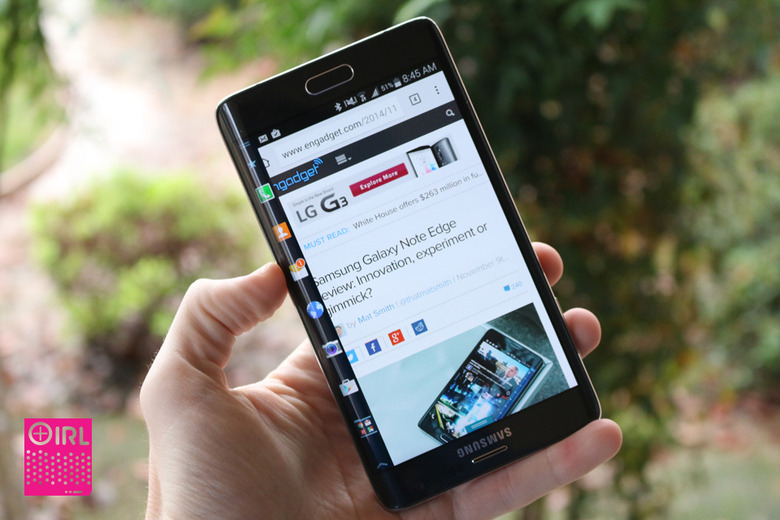 IRL: Samsung's Galaxy Note Edge isn't great for lefties