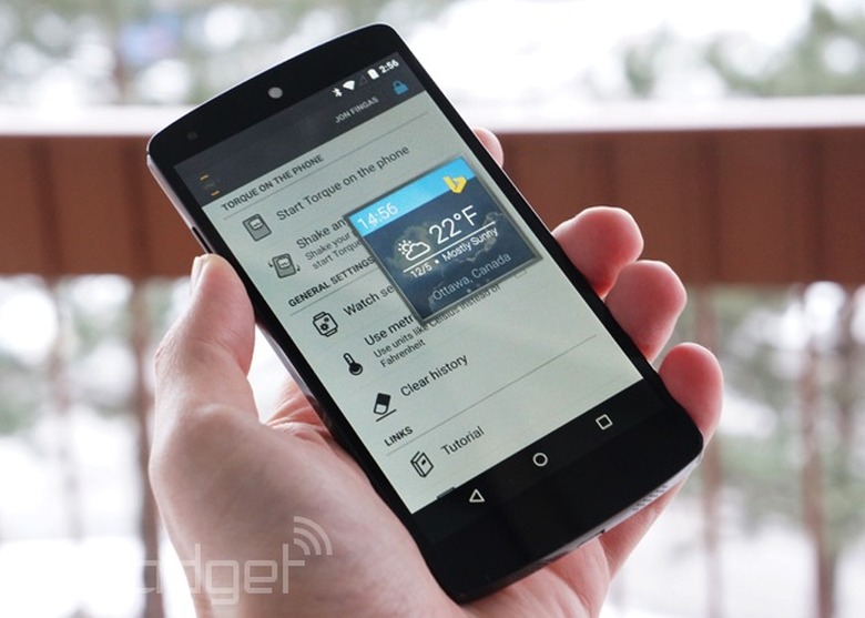 Microsoft Torque on a Nexus 5