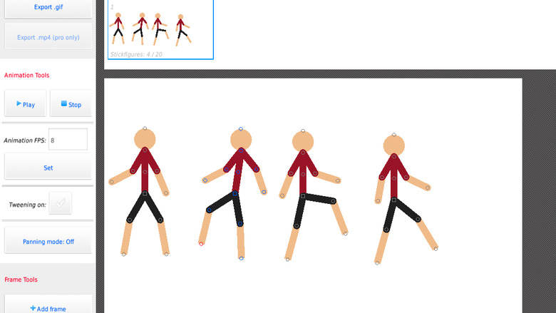 Users can have more than one stick figure in the frame at one time in Stick Nodes