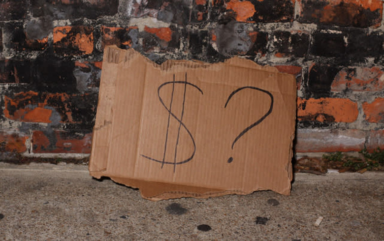 beggar sign