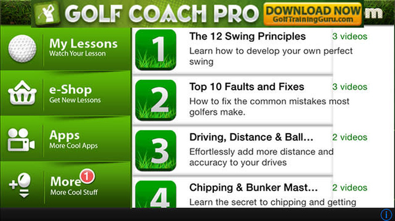 Golf Training Guru screenshots