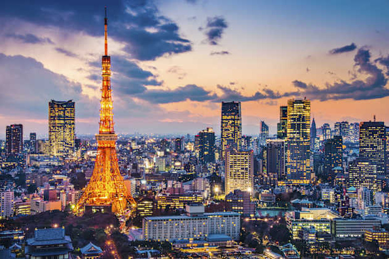 Tokyo, Japan at Tokyo Tower.