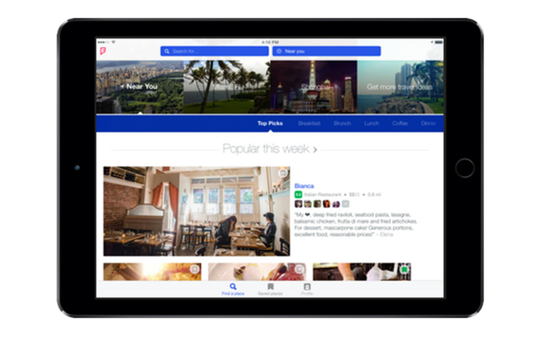 Foursquare for iPad