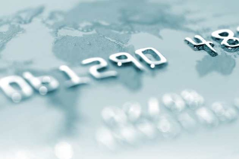 macro shoot of a credit card....