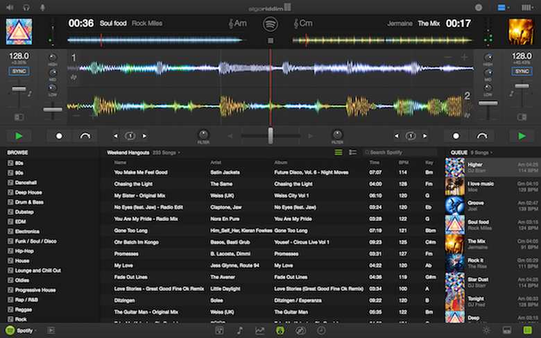 djay pro's new interface