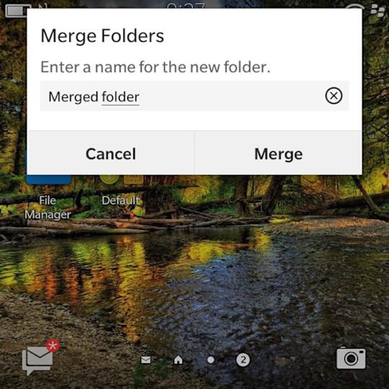 blackberry folders
