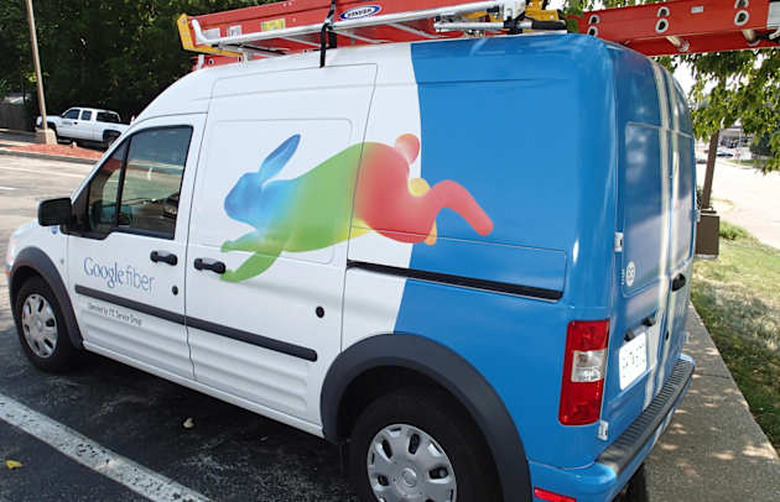 Google Fiber Van