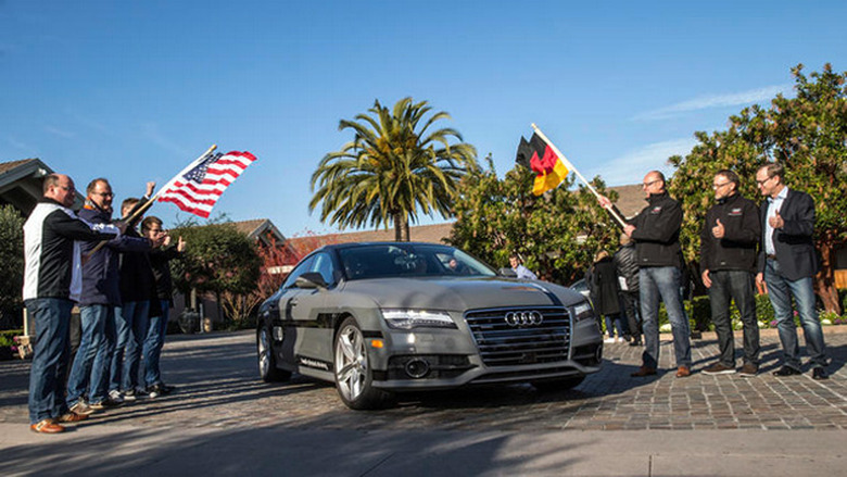 Audi's self-driving A7 leaves San Francisco
