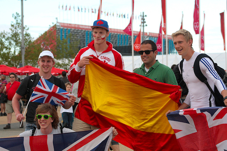 Spanish and Union Jack Flag