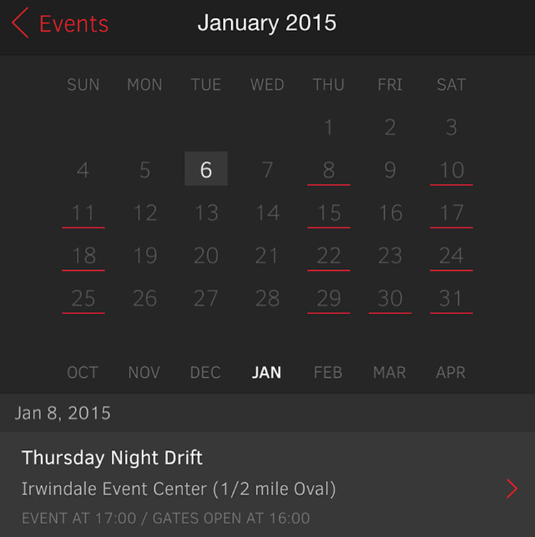 Tracktivity screenshots