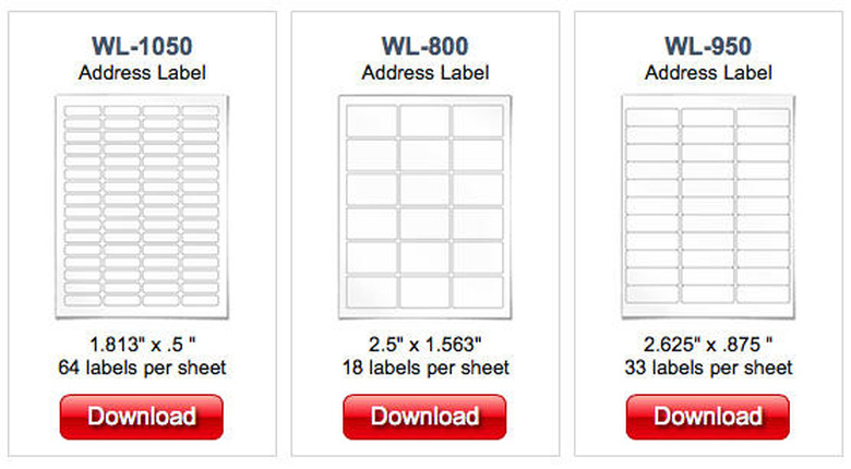 Worldlabel.com label templates for Mac Pages