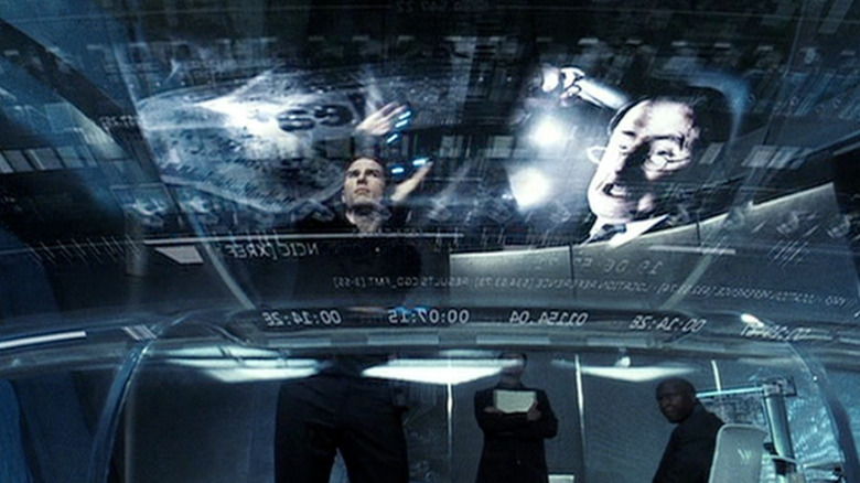 Minority Report's touchscreen display