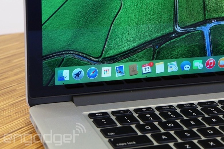 OS X Yosemite on a MacBook Pro