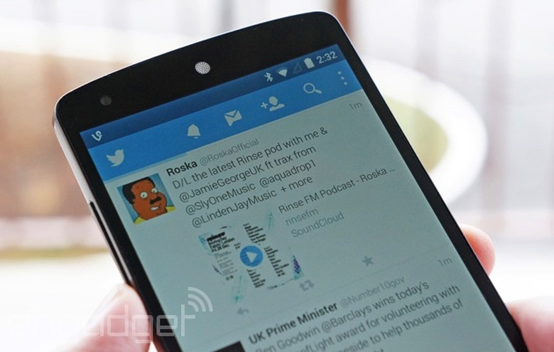 Twitter on a Nexus 5