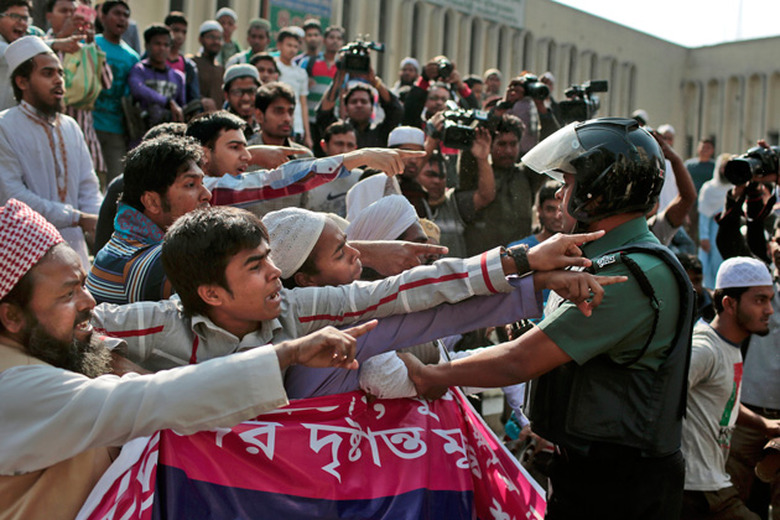 Bangladeshi protesters
