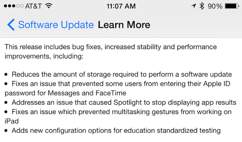 Software Update to iOS 8.1.3
