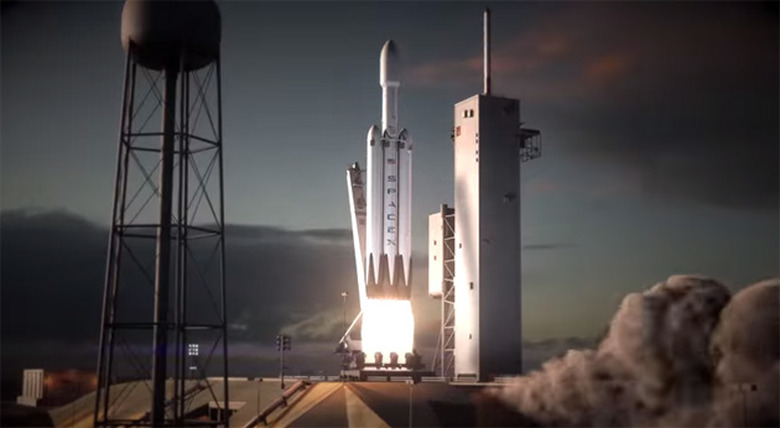 SpaceX Falcon Heavy in animated form