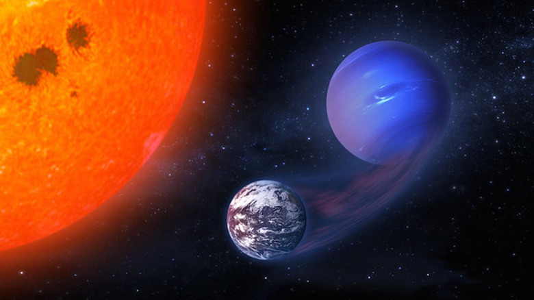 Gas planet becoming habitable
