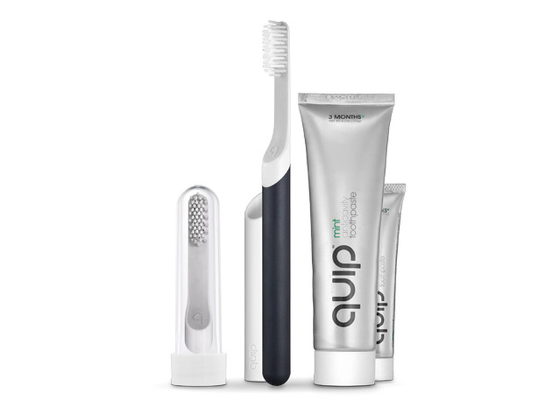 Quip's toothbrush and associated gear