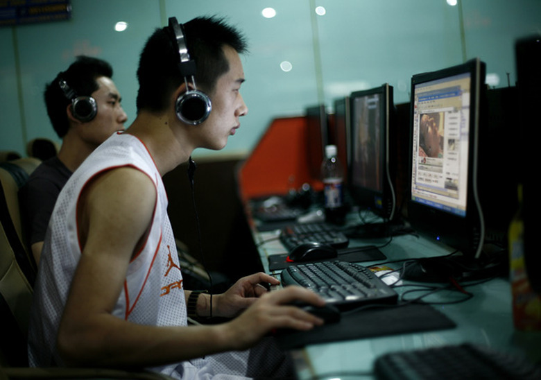 Internet cafe in China