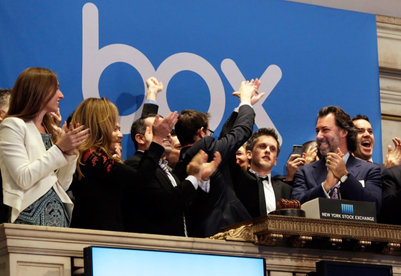 Box CEO Aaron Levie at his company's IPO