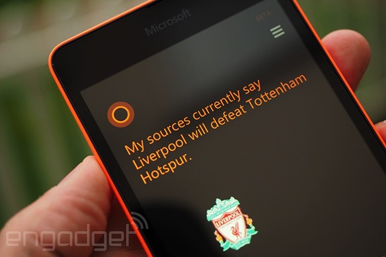 Cortana Premier League prediction