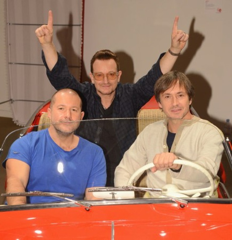Bono plus Apple's Jony Ive and Marc Newson