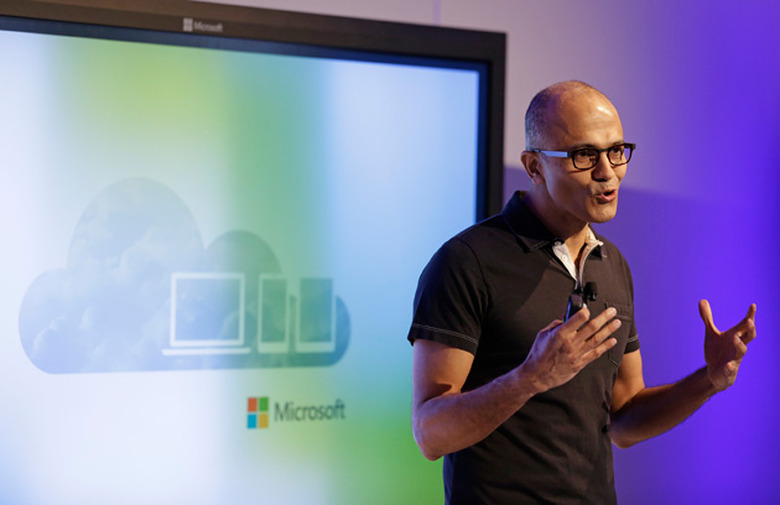 Microsoft's Satya Nadella talks up the cloud