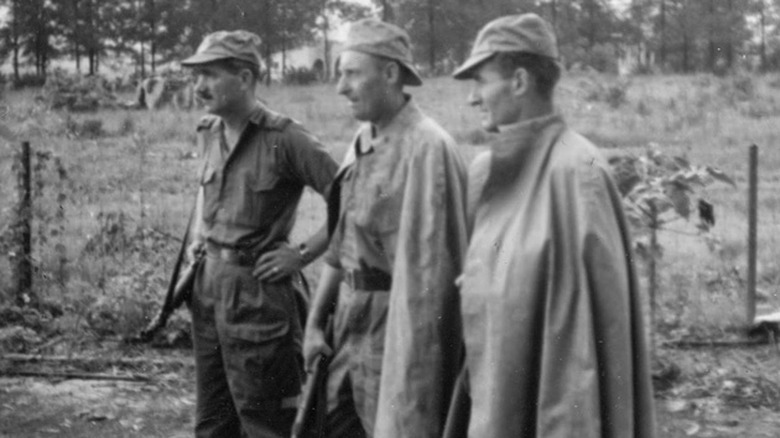 Commander Patrick Quinlan (left) in Jadotville