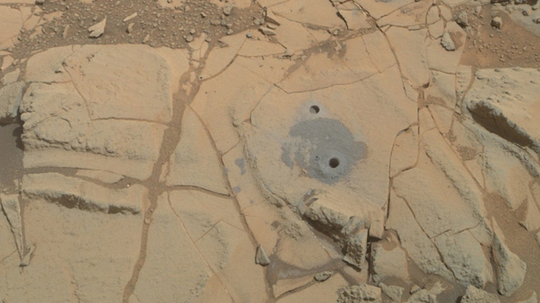 Curosity's recent Mars drilling