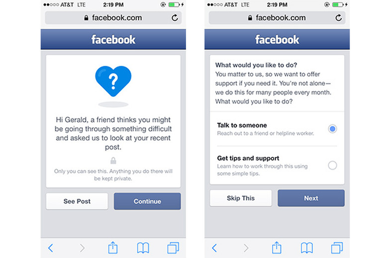 Facebook Suicide Tools