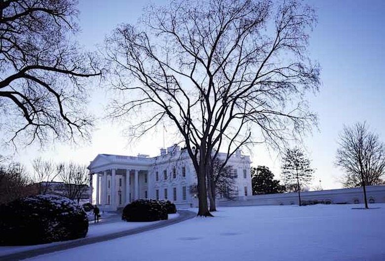 US-WEATHER-SNOW-WHITE HOUSE