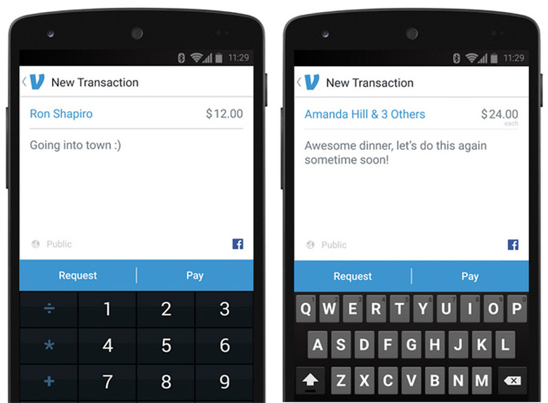 Venmo mobile payments