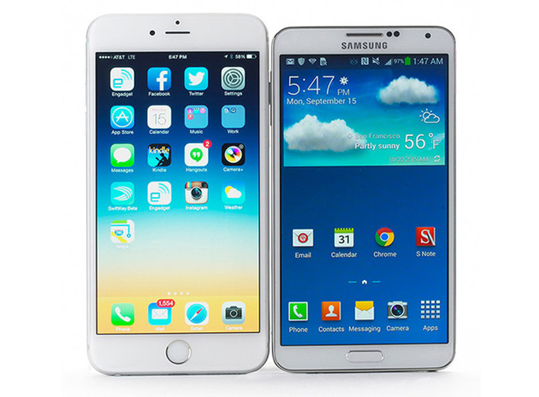 iPhone 6 and Galaxy Note 3