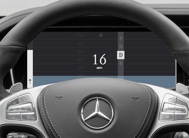 Ustwo dashboard display in a Mercedes