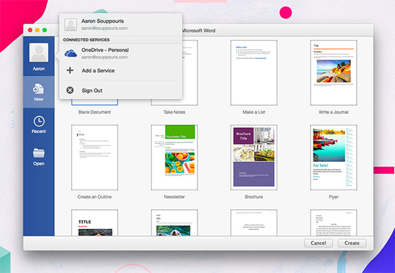 Microsoft Office for Mac 2016 preview