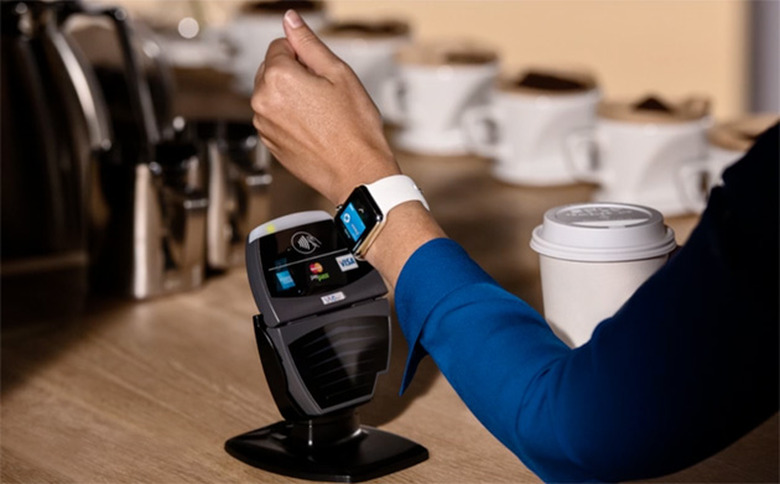 Apple Pay on an Apple Watch