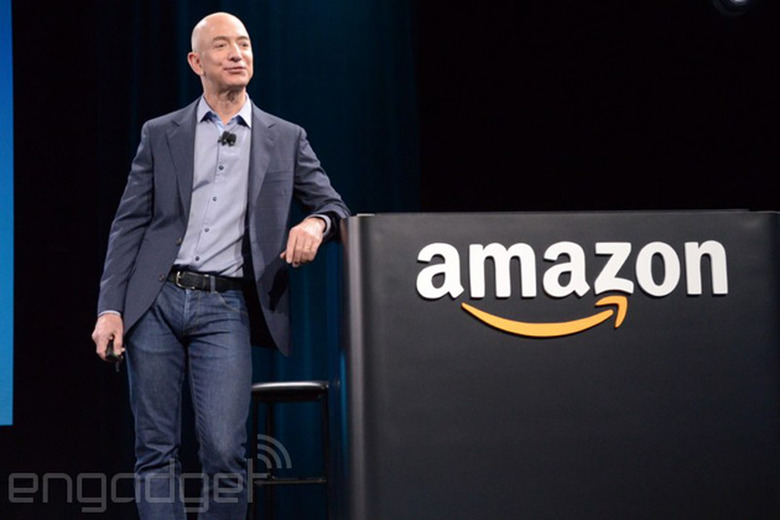 Amazon CEO Jeff Bezos at the Fire Phone event