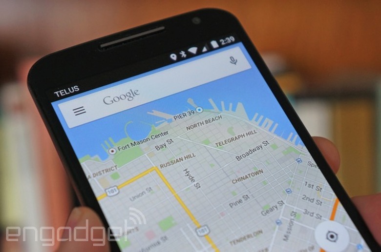 Google Maps on a Moto X