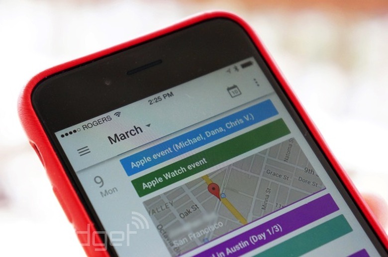 Google Calendar on iPhone