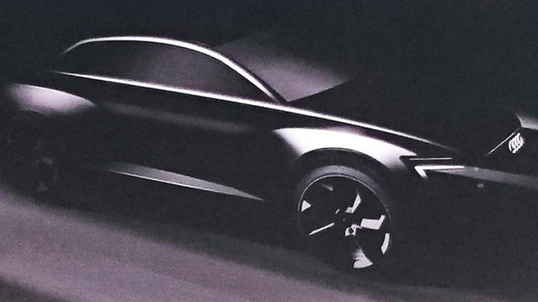 Audi's conceptual drawing of its new electric SUV