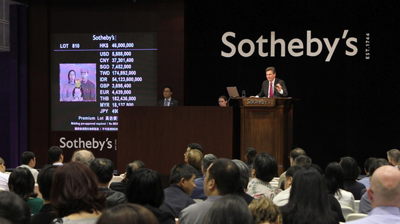 Sotheby's auction in Hong Kong